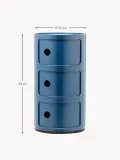 Kartell Приставной столик Componibili, 3 модуля, высота 59 см, Ø 32 × В 59 см, Серо-голубой — фото 2