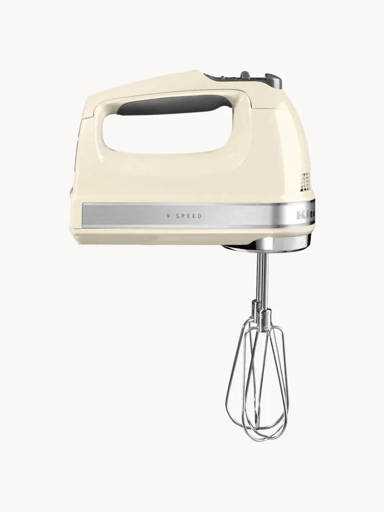 Миксер ручной KitchenAid Digital с цифровым дисплеем, 85 Вт, 6 предметов в наборе, кремово-белый