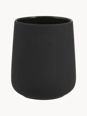 Zone Denmark Стакан для зубных щеток Nova One из фарфора, Ø 8 × В 10 см, Чёрный