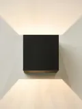 Westwing Collection Настенный светильник Jayla, Ш 10 × В 10 см, Чёрный — фото 3