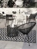 Westwing Collection Садовый приставной столик Bahia со стеклянной столешницей — фото 8