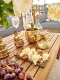 Bloomingville Ведёрко для льда Pineapple в форме ананаса из позолоченного алюминия, 1 л — фото 4