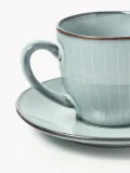 Broste Copenhagen Чашка с блюдцем Nordic Sea ручной работы, Ø 8 × В 7 см, 150 мл, Серо-голубой — фото 2