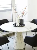 Cooee Design Поднос декоративный круглый Circle, диаметр 40 см, Ø 40 × В 2 см, Чёрный — фото 6