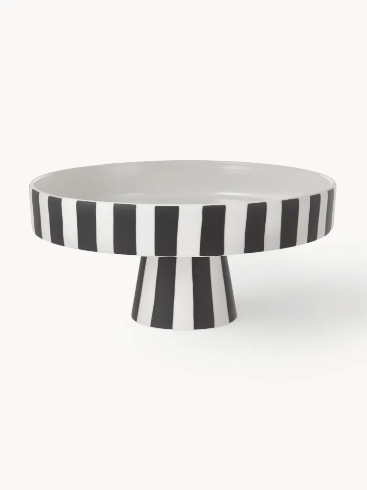 Блюдо для подачи Toppu Oyoy Living Design, чёрно-белое, 20 см