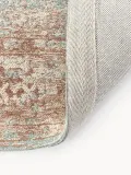 Westwing Collection Ковер Rimini из шенилла ручного ткачества с винтажным узором, 80х150 см, бирюзово-зелёный с бежевым — фото 5