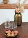 Broste Copenhagen Стакан для воды Hammered из выдувного стекла, 150 мл, прозрачный, Ø 9 × В 14 см, 400 мл, Прозрачный — фото 4
