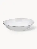 Broste Copenhagen Блюдо Salt с чёрным краем, фарфоровое, 24х22 см — фото 1