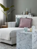 Broste Copenhagen Стакан для воды Hammered из выдувного стекла, 150 мл, синий с прозрачным — фото 4
