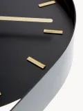 Karlsson Часы настенные Charm прямоугольные вертикальные из металла с покрытием, 20х50 см, чёрные с золотистым — фото 4