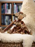Kay Bojesen Фигурка декоративная обезьяны Monkey из тика, высота 10 см — фото 5