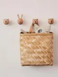 OYOY Mini Крючок настенный детский Bear из бука в форме медвежонка, 5х5х6 см, светлое дерево с чёрным — фото 4