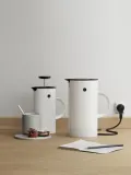 Stelton Чайник электрический EM77 с эмалевым покрытием, 1,5 л, высота 25 см, белый с чёрным — фото 8