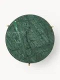 Westwing Collection Приставной столик Ella с мраморной столешницей, Ø 40 × В 50 см, Зелёный — фото 7