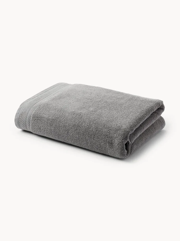 Westwing Collection Полотенце банное Premium, Ш 30 × 50 см, 2 шт., Тёмный серый