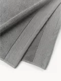 Westwing Collection Полотенце банное Premium, Ш 30 × 50 см, 2 шт., Тёмный серый — фото 4