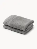 Westwing Collection Полотенце банное Premium, Ш 30 × 50 см, 2 шт., Тёмный серый — фото 6