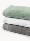 Westwing Collection Комплект махровых полотенец Premium, 3 предм. (гостевое полотенце, полотенце для рук, банное полотенце), Белый — фото 3