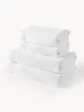 Westwing Collection Комплект махровых полотенец Premium, 3 предм. (гостевое полотенце, полотенце для рук, банное полотенце), Белый — фото 6