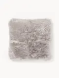 Westwing Collection Наволочка декоративная Mathilde, Ш 40 × Д 40 см, Светлый серый — фото 1
