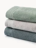 Westwing Collection Комплект махровых полотенец Premium, 3 предм. (гостевое полотенце, полотенце для рук, банное полотенце), Шалфейный зелёный — фото 3