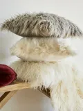 Westwing Collection Наволочка декоративная Mathilde, Ш 40 × Д 40 см, Приглушённый белый — фото 8