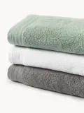 Westwing Collection Полотенце банное Premium в наборе, 3 предм. (гостевое полотенце, полотенце для рук, банное полотенце), Тёмный серый — фото 3