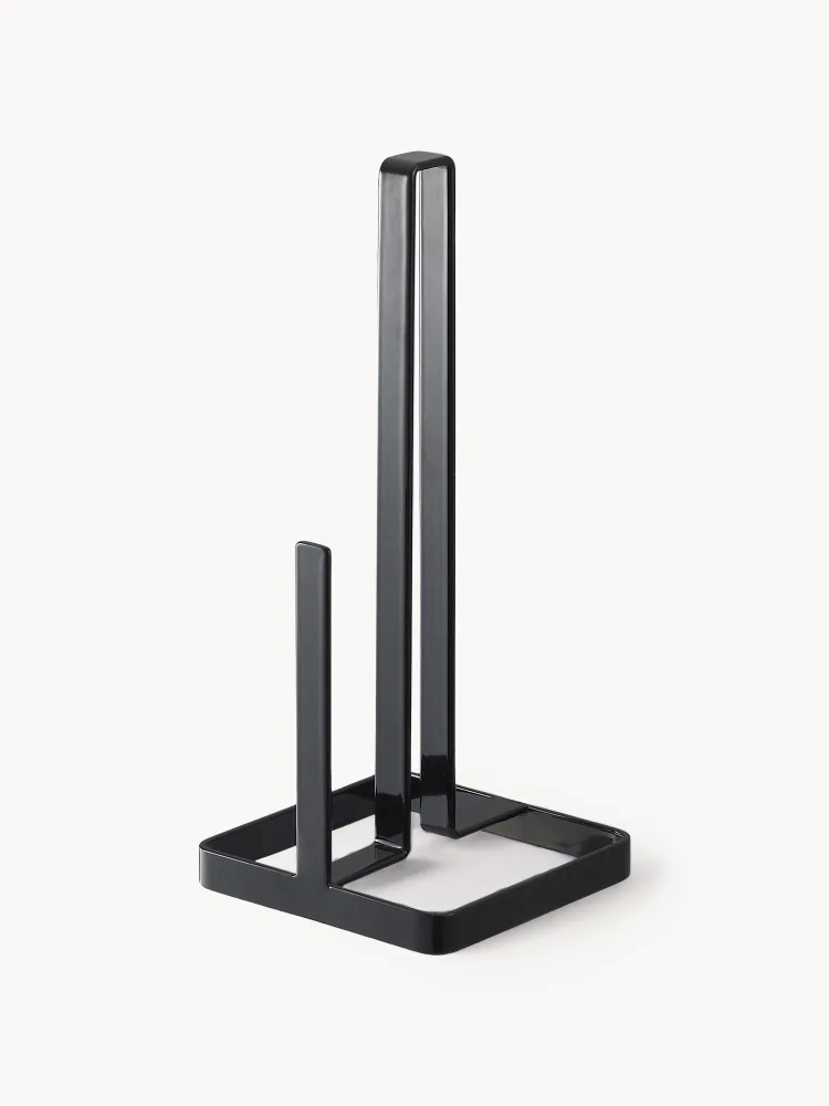 Yamazaki Стойка для бумажных полотенец Tower из стали, чёрная, 27 см
