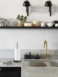 Дозатор для моющего средства Andrea House Galia с держателем губки — фото 2