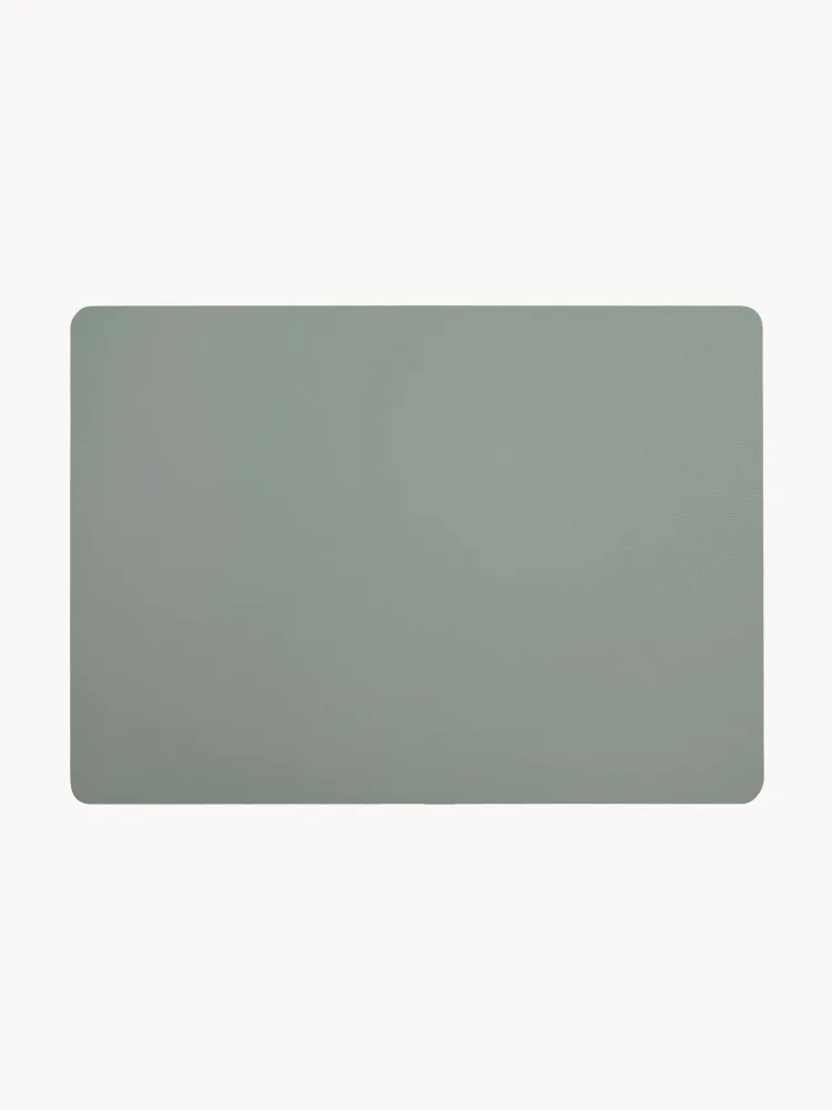 ASA SELECTION Комплект салфеток под приборы из экокожи Pik, 2 шт, 46x33 см, шалфейный зелёный матовый