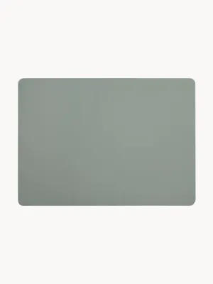ASA SELECTION Комплект салфеток под приборы из экокожи Pik, 2 шт, 46x33 см, шалфейный зелёный матовый