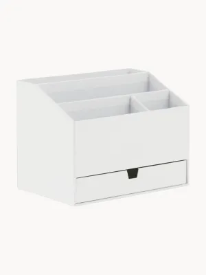 Bigso Box of Sweden Органайзер настольный Greta с ящиком, 24 x 16 см, Ш 24 × Г 16 см, Белый