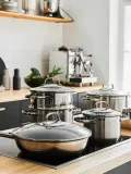 RÖSLE Набор кастрюль Elegance из нержавеющей стали, 4 предмета — фото 2