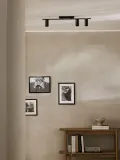 Westwing Collection Потолочный светильник Cassandra с узкими плафонами, 80 см, Ш 80 × В 16 см, Чёрный — фото 6