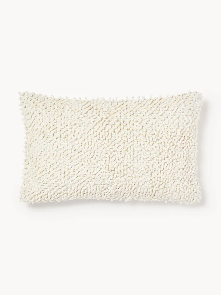 Westwing Collection Наволочка декоративная Indi, Ш 30 × Д 50 см, Приглушённый белый