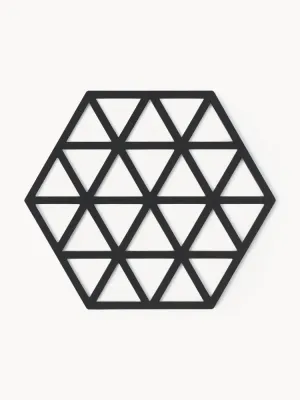 Zone Denmark Набор подставок под горячее Triangles из силикона, 2 предмета, чёрный