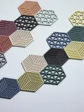 Zone Denmark Набор подставок под горячее Triangles из силикона, 2 предмета, чёрный — фото 2
