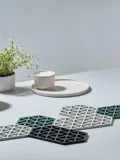 Zone Denmark Набор подставок под горячее Triangles из силикона, 2 предмета, зелёный — фото 3