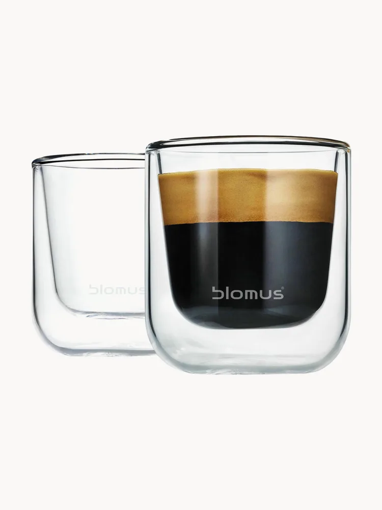 Blomus Набор чашек для эспрессо Nero с двойными стенками, 2 предмета
