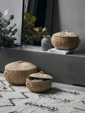 House Doctor Комплект корзин для хранения с крышкой Rata, 3 предмета — фото 6