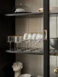 Lyngby Glass Набор бокалов для вина Palermo, золотой край, 650 мл — фото 5