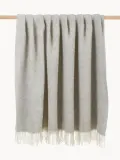 Плед Tyrol шерстяной, 140х200 см, светло-серый — фото 2