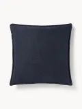 Westwing Collection Подушка декоративная Lennon 60х60 см темно-синяя — фото 1