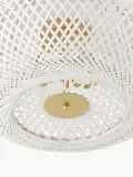 Westwing Collection Светильник потолочный Evelyn с плетёным бамбуковым абажуром, Ø 50 × В 20 см, Кремово-белый — фото 5
