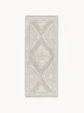 Westwing Collection Ковер Neapel шенилловый с винтажным узором, 80х200 см, серо-голубой с кремовым — фото 1