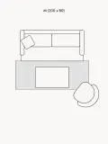 Westwing Collection Ковер Neapel шенилловый с винтажным узором, 80х200 см, серо-голубой с кремовым — фото 2