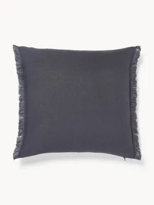 Westwing Collection Наволочка декоративная Luana, лён с бахромой, 60х60 см
