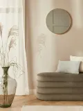 Westwing Collection Зеркало настенное круглое в раме Ida, золотистое — фото 8