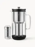 Aarke Фильтр-кувшин для воды Purifier из стекла и нержавеющей стали, 2,4 л, 17х28 см, хром и прозрачный — фото 1