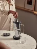 Aarke Фильтр-кувшин для воды Purifier из стекла и нержавеющей стали, 2,4 л, 17х28 см, хром и прозрачный — фото 3